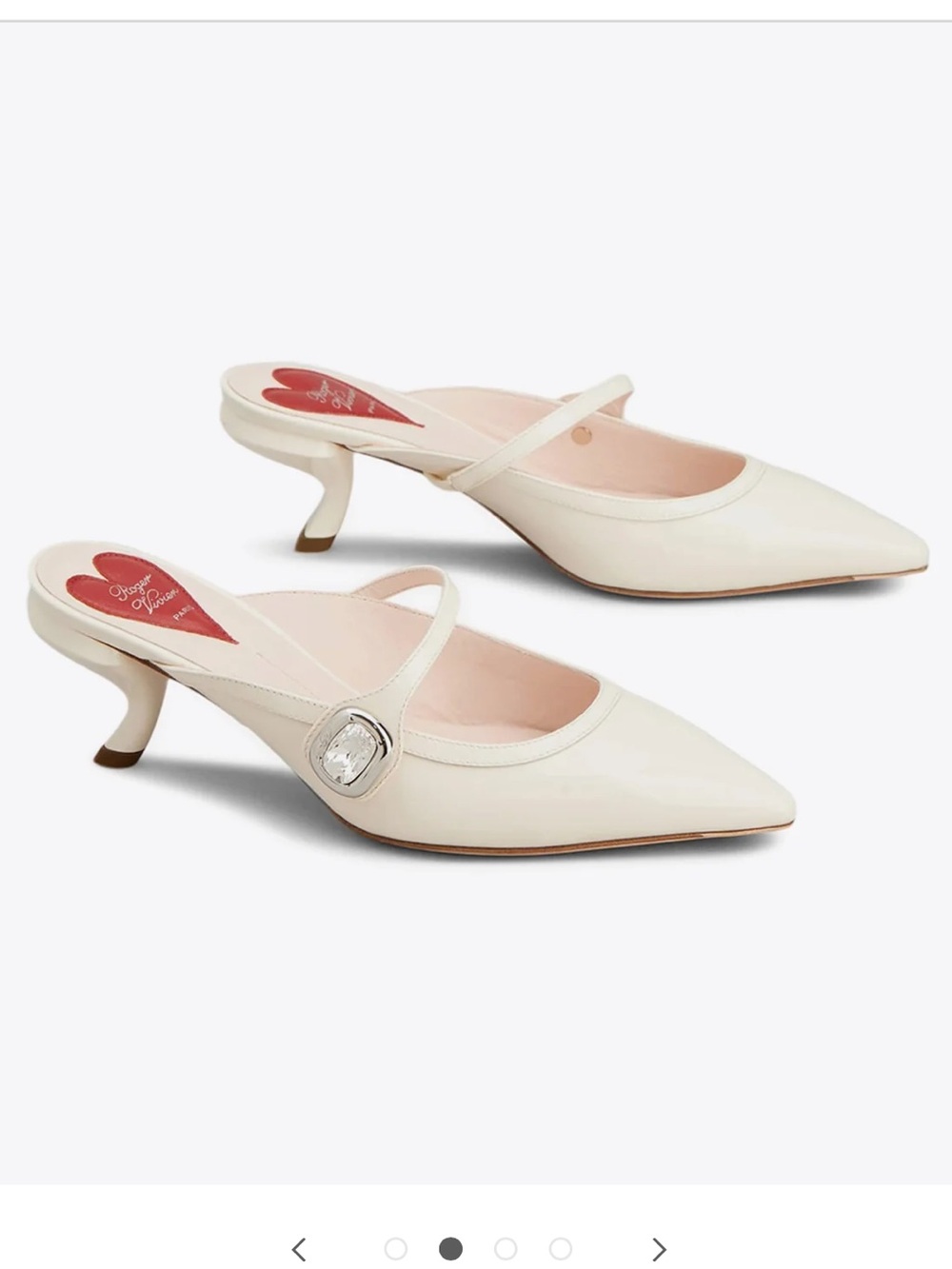 BNWT Roger vivier Mary Jane virgule mules. Bridal look!